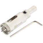 Scie cloche diamant�e 20 mm avec foret guidage de centrage, scie cloche carrelage?foret tr�pan diamant ...