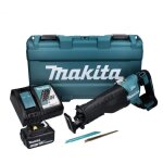 Makita - scie sabre 18v lxt (1x5, 0 ah) dans valise synthtique djr187rt