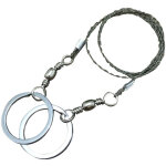 Scie � fil en acier inoxydable pour camping, survie et randonn�e - outil d'urgence polyvalent