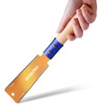 Scie japonaise 150 mm, scie � main � double tranchant de 14 / 17 tpi, scie � traction avec poign�e ergonomique ...