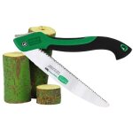 Scie � main pliante rapide scie � bois � angle r�glable, longueur de lame de 250 mm, crochet chrom�, ...