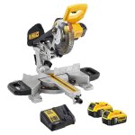 Dewalt - scie  onglets radiale 18v xr 184 mm (2x5, 0 ah) dcs365p2