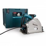 Scie plongeante 1300 w �165 mm en coffret makpac - makita sp6000jsp1(livr� avec rail de guidage et serre ...