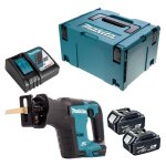 Makita ? scie sabre 18v avec 2 batteries 3ah ? moteur sans charbon pour coupes pr�cises ? coffret makpac ...