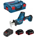 Bosch professional ? scie sabre 18v ? 2 batteries 5, 0ah ? moteur puissant pour coupes rapides ? l - ...