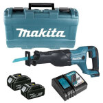 Scie sabre sans fil 18v lxt (2x4, 0 ah) dans coffret - makita djr186rme