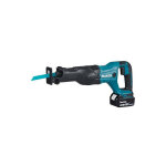 Scie sabre sans fil makita djr186rt 18v avec 1x batterie 5, 0 ah et chargeur