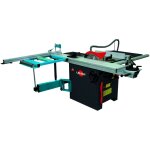 Scie sur table d315 avec inciseur + chariot de 2m Scie sur table d315 avec inciseur + chariot de 2m