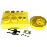 Scie tr�pan 13 pi�ces scie cloche adaptateur, 2 pi�ces m�che central pour bois pl�tre plastique pvc scies ...