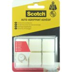 24 pastilles agrippantes adhsives transparent intrieur l. 2. 2 x l. 22 mm - scotch