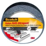 Scotch ruban adh�sif antid�rapant de r�paration scotch, une face l. 5 m x l. 25 mm noir