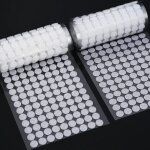 Scratch autocollant rond, 504 paires 10mm cercles avec crochet et boucle auto adh�sifs, 1000pcs autocollantes ...