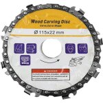 Sculpture sur bois chaine disque bois grinder chaine tronconneuses disque plaque d'outils, 115mm