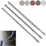 Sds plus foret � b�ton, foret beton grande longueur 10 12 14 x 350 mm, avec 4 taillants, pour la pierre ...