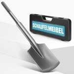 Sds max ciseau � pelle, burin pelle, 110 x 435 mm, foret hexagonal 30 mm, types de cercles carr�s, burin ...
