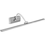 Applique de tableau led barcelona métal argent satiné 10w 726 lumens 3000k longueur 38cm Applique de tableau led barcelona métal argent satiné 10w 726 lumens 3000k longueur 38cm