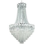 Searchlight - louis philipe - lustre  11 ampoules au fini chrom, e14