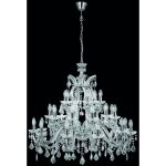Searchlight marie therese - lustre en cristal  30 ampoules au fini chrom, e14