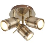 Searchlight - plafonnier luminaire laiton antique spot cuisine salle de bain salon �clairage