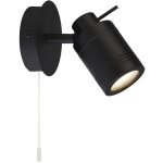 Searchlight - applique murale spot mural spot 1xgu10 interrupteur à tirette noir mat acier inoxydable ... Searchlight - applique murale spot mural spot 1xgu10 interrupteur à tirette noir mat acier inoxydable ...