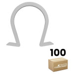 Ram - seau de 100 attaches omega nylon pour maintien des gaines et conduits dans les saign�es et rainures ...