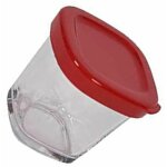 Seb - moulinex ss - 1530000652 yaourtiere pot et couvercle, blanc