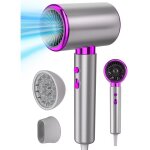 S�che cheveux 2400w professionnel chaud et froid hair dryer puissant 3 vitesses 1 diffuseur 1 concentrateur ...