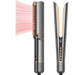 S�che - cheveux lisseur 2 en 1, lisseur � air ionique 200 m / min - plasma coiffage mouill� � sec, sans ...