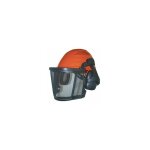Securitegooddeal - casque de protection forestier, grille  maillage troit, anti - bruit 26db relevables ...