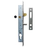 Secury - t - serrure portail coulissant - axe à 15mm - à crochet - laiton - avec gâche Secury - t - serrure portail coulissant - axe à 15mm - à crochet - laiton - avec gâche