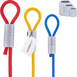 Seilwerk stanke manchon tubulaire de serrage en aluminium pour corde en caoutchouc 8mm, 10 pices