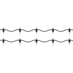 Self import agencies guirlande de led lights lifetime 5. 1 m 1. 5 m noir effet de flamme