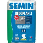 Semin - enduit de ragrage autolissant kedoplan 3 fibr - intrieur - sac 25 kg