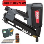 Senco - sgt90i cloueur a gaz de charpente clous 50 / 90mm 34 + 8000 clous 2. 8x 70 mm
