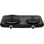 Sencor - plaque de cuisson �lectrique scp 2254bk - eue4 - 2500 w - 2 foyers - noir