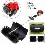 52cc essence moteur balai, 2. 3 hp deux temps pelouse avenue balayeuse de voie, balai de jardin, souffleuse ...