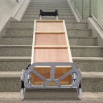 Senderpick ? chariot de transport pliable pour escaliers ? diable ergonomique 75 kg ? 2 roues triangulaires ...