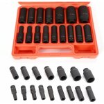 Jeu de douilles à choc 1 / 2 pour visseuse à percussion, douilles à choc Jeu de douilles à choc 1 / 2 pour visseuse à percussion, douilles à choc