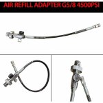 Senderpick - paintball station de remplissage 300 bar / 4500 psi pcp adaptateur de remplissage avec tuyau ...