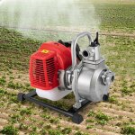 Pompe de jardin  2 temps 42, 5 cc - pompe  eau  essence - pompe  eau sale - moteur  gaz - pompe ...
