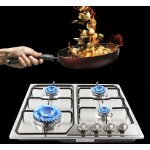 Senderpick - table de cuisson � gaz, 4 br�leurs, encastrable, grilles m�talliques, 58 x 50 cm, acier ...