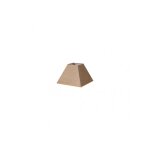 Abat - jour pyramide divos e27 brun 17dx8dx13h saco - yute