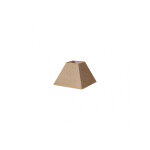 Abat - jour pyramide divos e27 brun 20dx10dx15h saco - yute