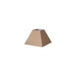 Abat - jour pyramide divos e27 brun 25dx11dx18h saco - yute
