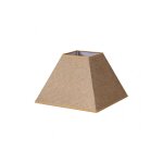 Abat - jour pyramide divos e27 marron 40dx18dx28h saco - yute