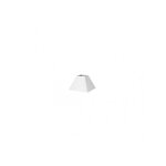 Abat - jour pyramide mezzo clamp white 12dx7dx10h tissu popeline