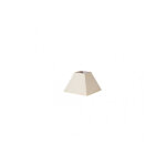 Abat - jour pyramide mezzo e27 beige 17dx8dx13h tissu popeline