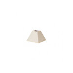 Abat - jour pyramide mezzo e27 beige 20dx10dx15h tissu popeline