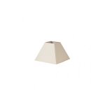 Abat - jour pyramide mezzo e27 beige 25dx11dx18h tissu popeline