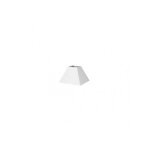 Abat - jour pyramide mezzo e27 white 15dx8dx11h tissu popeline